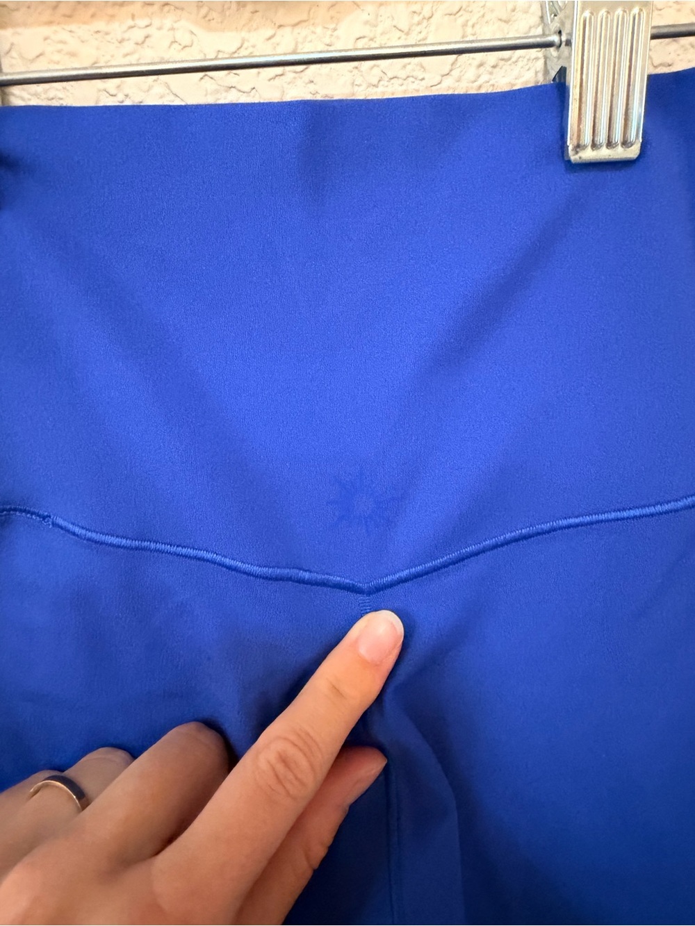 aerie offline Royal Blue High-Rise Bike Shorts with Cross Waist XSMALL - Picture 6 of 6